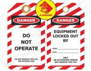 Safety Lockout Tags