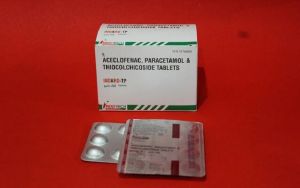 Aceclofenac, Paracetamol And Thiocolchicoside Tablets