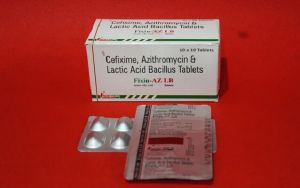 Cefixime, Azithromycin And Lactic Acid Bacillus Tablets