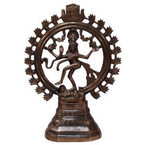 gunmetal nataraja statue