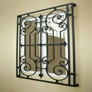 wrought iron window grills