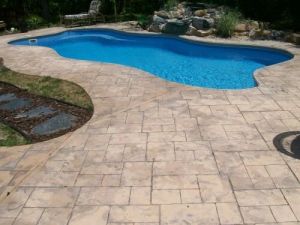 Brown Stamped Concrete