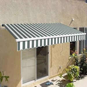 Polyester Green White Printed Awnings