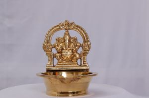 Brass Ganesh Oil Lamp
