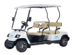 4 Seater White Electric Golf Cart