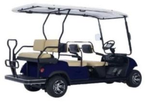 6 Seater Metallic Dark Blue Electric Golf Cart