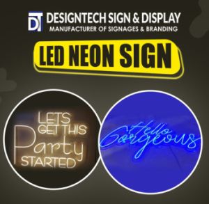 Acrylic Neon Signage Board