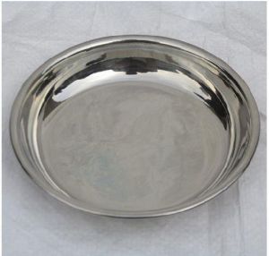 Stainless Steel Halwa Plate