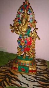 Lord Krishna Brass Statue