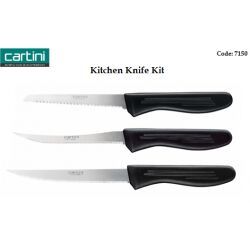 7150 Cartini Kitchen Knife 3 Piece Set
