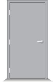 metal flush doors