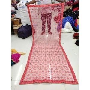 Embroidered Silk Dupatta