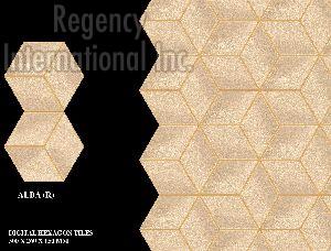 300x260x150 mm Digital Hexagon Floor Tiles
