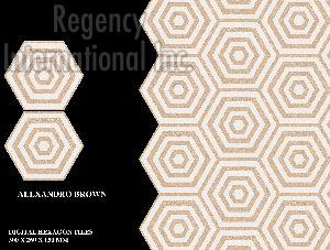 300x260x150 mm Digital Hexagon Floor Tiles