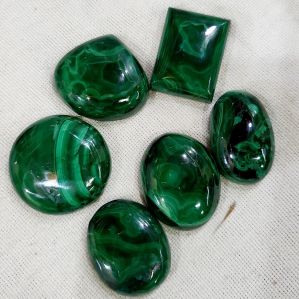 Natural green Malachite Gemstone cabochons
