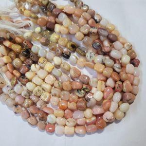 Genuine 262.00 Cts Peruvian Opal Beads Strand