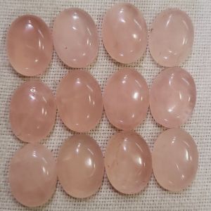rose quartz gemstone calibrated cabochons
