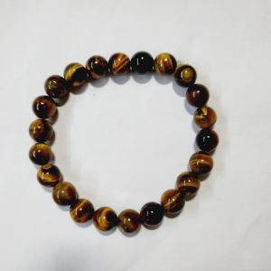 Tiger Eye Round Beads semi precious stone bead Bracelet
