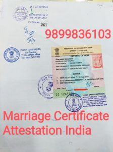 Marriage Certificate Attestation Service