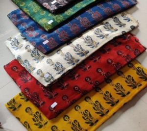 Printed Mashru Silk Fabric