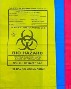 biohazard bags 120 micron above