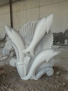 Marble Fish Statue