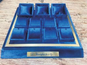 Wooden Box Earring Display Tray