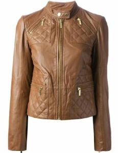 Ladies Leather Motorcycle Jacket