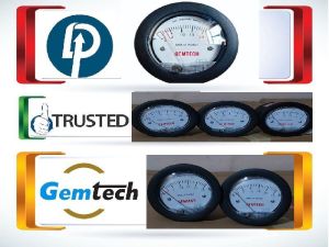 gemtech g2-5000-100mm - npt mini differential pressure gauge 0-100 mm wc