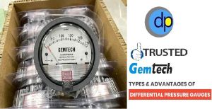 Model G2000-500 Pa Gemtech Differential Pressure Gauges - Range 0 To 500 Pascal