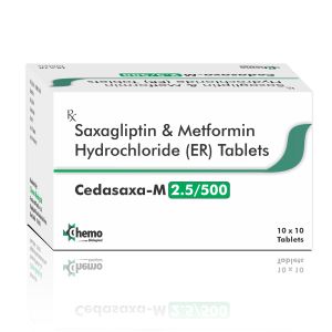 Saxagliptin 2.5 Mg+ Metformin 500 Mg