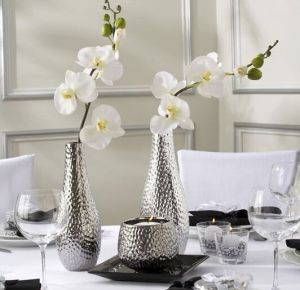 Metallic Flower Vase