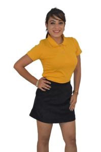 POLO T-SHIRT FOR WOMEN MUSTARD COLOUR