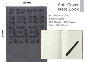 PU Leather Cover Soft Cover Notebook