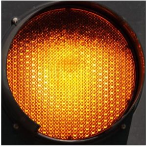 Yellow LED Traffic Signal Light