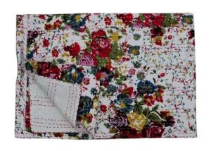 handmade cotton kantha quilt