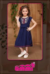 Kids Embroidered Frock