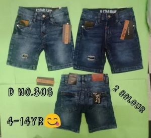 kids denim shorts