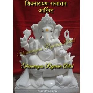 2 Feet Marble Ganesh Statue