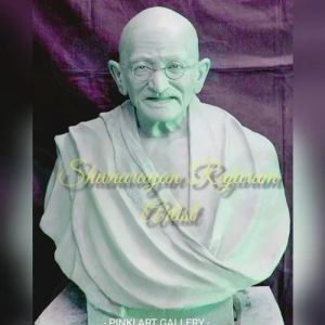27 Inch Marble Mahatma Gandhi Statue