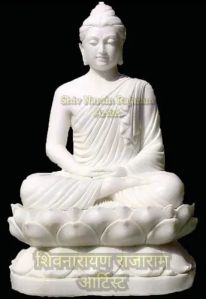 42 Inch Marble Buddha Statue