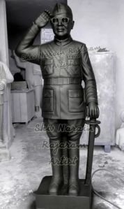 8 Feet Marble Subhash Chandra Bose Statue