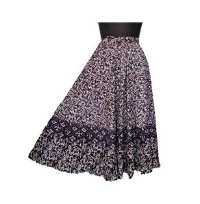 Printed Cotton Elastic Skirt