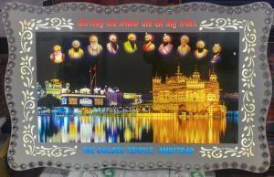 translit acrylic sheet golden temple frame