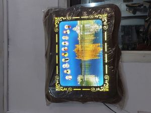 golden temple wooden frame with led light