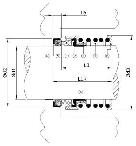 SRB 10 Rubber Bellow Seal