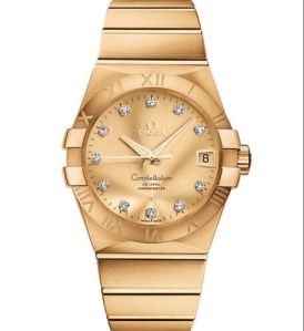 Men Yellow Gold Wrist Watch