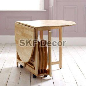 4 Seater Folding Dining Table Set