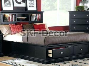 Bookcase Headboard Queen Size Bed