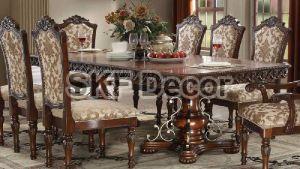 Luxury Cherry Dining Table Set